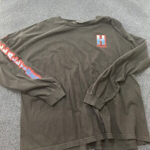 Hoonigan Shirt Mens 3XL Black Long Sleeve Blast Pipes Quality Mayhem Graphic Tee